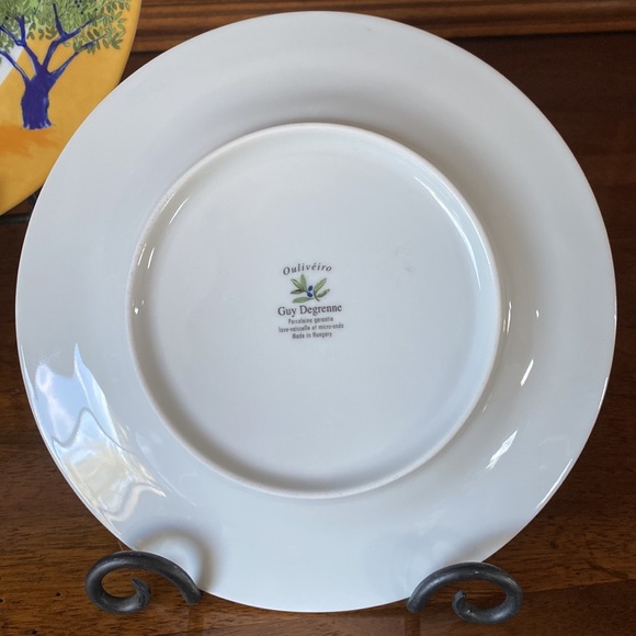 GUY DEGRENNE Ouliveiro Pattern Dinner Plate & Salad Plate - Picture 8 of 15